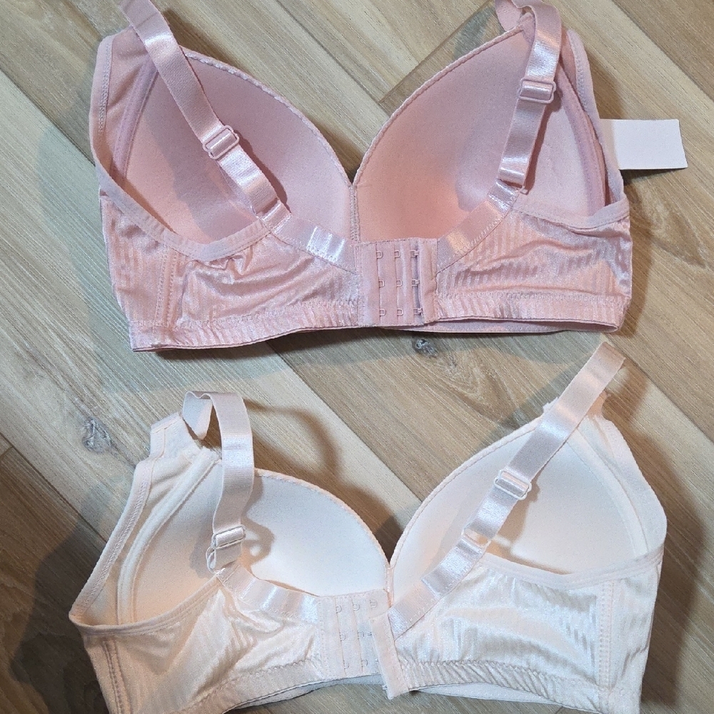 Gloria Vanderbilt Pink and Cream Bra Duo - Picture 4 of 5
